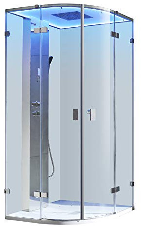 AWT AQART WATER TECHNOLOGY Dampfdusche LD110F15 silber/90x90