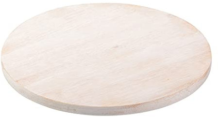 NKlaus Placa de Madera Natural luz Ø14cm Posavasos decoración de la Mesa platillo de Madera Real 10453