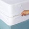 Wasserdicht Matratzenschoner Matratzenbezug 90 x 200 cm mit reißverschluss Wasserdicht Nässeschutz für Einzelbett Spannbetttuch Rundumschutz, 30 cm tiefes Spannbetttuch
