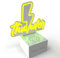MUSIC HERO NEON Wireless Speaker, tragbarer 3 W Audio-Lautsprecher mit Heller LED, On/Off-Taste, USB-C-Ladekabel im Lieferumfang enthalten, bis zu 2 Stunden kontinuierliche Musik, Gelb