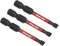 Sealey - 3pc 50mm Slotted 4.5mm Impact Power Tool Bit Set - AK8226