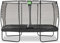EXIT Toys Allure Premium Rechteckiges Trampolin - 214x366cm - Extra Lange Federn für erfahrene Springer - Mit Fußschutzsystem - Premium-Sicherheitsnetz - Wasserdicht - Starkes Trampolin - Schwarz