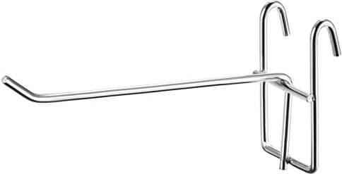 sourcing map 15 cm große Gitter-Wandhaken, Aufbewahrung, Garage, Aufbewahrung, Wand-Organizer für Supermarkt, Einzelhandel, Garage, Silber, 12 Stück