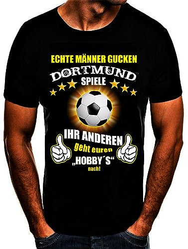Dortmund 2023 Fußball Stadt T-Shirt (XL) Schwarz