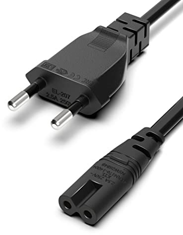 BICMICE 3M PS5 PS4 PS3 PS2 Stromkabel Xbox Series X, Xbox One S, Xbox One X Netzteil,2 Polig Eurostecker auf C7 Euro 8 Doppelbuchse Kabel