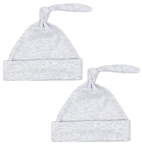 TupTam Baby Erstlingsmütze Knoten Mütze für Jungen Mädchen Neugeborene 2er Pack, Farbe: Farbenmix 6, Größe: 44-48