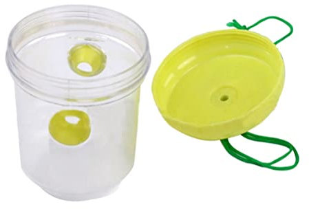 HWGING Wespenfalle zum Aufhängen, Kunststoff Wespenfänger wiederverwendbar Insektenfalle Wespenabwehr Fliegenfalle Flasche Wespen, Hornissen, Insekten, Fruchtfliegen