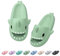 Dsaren Ciabatte Squalo Estive Pantofole Nuvola Ultra Morbide Uomo Donna Shark Slides Slippers Antiscivolo Casa Ciabatte Doccia Bagno Sandali da Spiaggia e Piscina Punta Aperta (38/39EU, Verde Matcha)