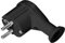 ORNO AE-13261/B Clavija Enchufe 2P+Z, Uni-Schuko (Negro)