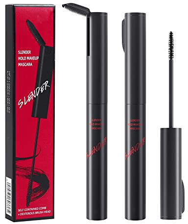2 in 1 wasserdichte Wimperntusche, winzige Pinsel für feines kurzes Wimpern, natürliche Verlängerung und Verdickungseffekt, extra lange Wimpern-Wimpern, voluminöse Wimpern, schmudgedes (1 Stcs)