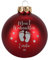 Herz & Heim® Weihnachtskugel aus Glas mit persönlicher Gravur/Rot oder Weiß/Matt oder Hochglanz/Ø 8 oder 10 cm/Verschiedene Motive Ø 10 cm, Rot Matt, Mein erstes Weihnachten