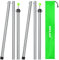 SAN LIKE Zeltstange Teleskopstange 2er Set, Teleskopstange für Zelte Verstellbares Teleskop 81-245 cm, Edelstahl Camping Stangen Zeltstangen für Zelt Tarp Markise Sonnensegel