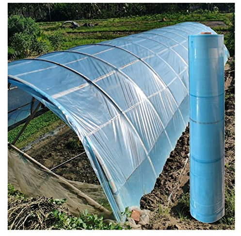 WIGING Serre Film Plastique, Serre Isolation Couverture Végétale, 0,1mm D'épaisseur Découpable Imperméable Feuille De Plastique pour L'horticulture Jardin Et l'agriculture((WxL) 3x5m)