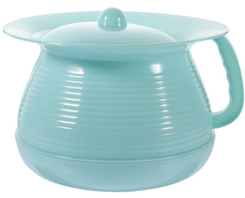Homoyoyo Spittoon Toilet Arinola Portable for Women Enamel Stinkpot Home Chamber Pot Urine Pots Bedpans for Men Disabled Chamber Pot Potty Pee Pot Camping Toilet Portable Trash Can Plastic