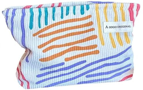 Reise Kosmetiktasche Kulturtasche Cord Makeup Organizer, Tragbare Rose Make Up Tasche Klein Waschbeutel Kulturbeutel Organizer, Portable Reise Makeup Lagerung Organizer Für Damen Und Mädchen (Stil J)