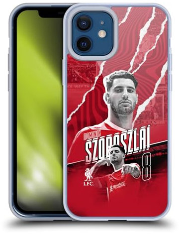 Head Case Designs Officially Licensed Liverpool Football Club Dominik Szoboszlai 2023/24 First Team Gel Case [Military Grade] Compatible with Apple iPhone 12 / iPhone 12 Pro & Compatible with MagSafe