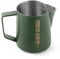MHW-3BOMBER Milk Jug 600ml, Stainless Steel Milk Jug for Coffee Machine, Home Barista Coffee Accessories, Cappuccino Latte Art Cup, Milk Frothing Pitcher, Green, Model: P5030-OS