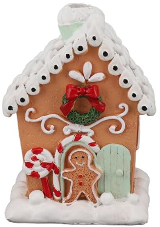 Fdit Exquisite Lebkuchenhaus-Dekoration, Klassische Tischdekoration für die Weihnachtsdekoration