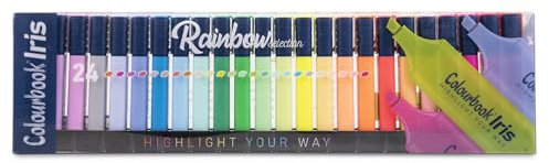 Colourbook Iris - Desk Set 24 Evidenziatori Rainbow Selection