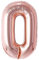 Vthoviwa 32 Zoll Luftballon Zahlen 0 Rosegolden, Luftballon 0. Geburtstag Foil Ballon, 0123456789,10-19,20-25,30,40,50,60,70,80,90, Folienballon 0 Party Dekoration