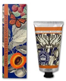 The English Soap Company Kew Gardens Apricot Vetiver Hand Cream - Luxury Moisturising Hand Cream with Aloe Vera, Shea Butter and Beeswax - Fruity Fresh Scent, Cruelty-Free, Made in England - 75ml