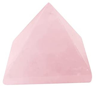AUOQKQUT Pyramide de Pierre de Cristal en Quartz Rose Naturel (30-40, Standard, Rose) décoration d'intérieur