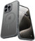 KPPIT Magnetic Case for iPhone 15 Pro Max,Compatible with MagSafe,Heat dissipation Translucent Matte Back, Camera Lens Full Protect Shockproof Phone Cover 6.7 inch(Space Gray)