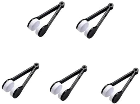 Yominerr New Double-Sided Glasses Brush, Soft Microfiber Glasses Cleaner, Glasses Cleaning Brush, Wiping Tool Black