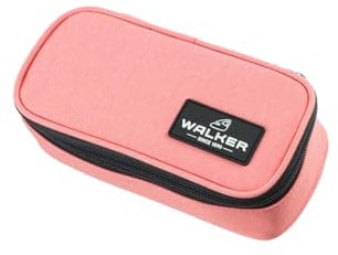 Walker Unisex Lifestyle Peach 49257-026-Lifestyle Pencil Box, Federmappe mit geräumigem Hauptfach und doppelseitiger Trennwand mit 20 Stiftfächern, Wasser-und schmutzabweisend, 21 x 10 x 6 cm