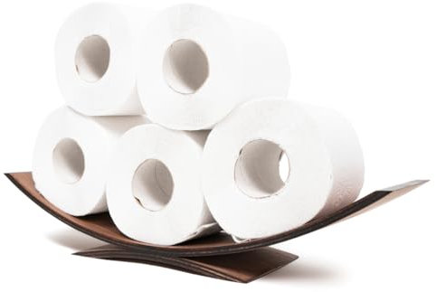 Support de papier toilette de table, étagère autoportante en bois, s'adapte sur le réservoir, étagère à toilettes de table en noyer, organisateur de salle de bain, TP Caddy