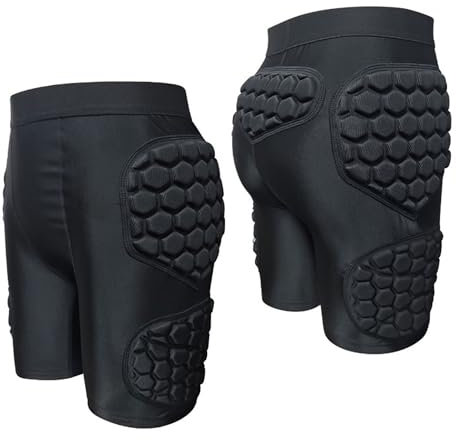 CaiHmnsa Pantaloncini da Portiere Imbottiti, Divise da Portiere, Pantaloncini protettivi in Spugna Spessa Eva da Calcio, Attrezzatura for l'allenamento, Pantaloncini protettivi nel Calcio(L)