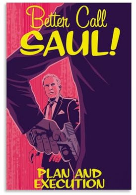 EGLOBICH Poster Better Call Saul, TV-Show, Wandkunst, dekoratives ästhetisches Leinwandposter, 20 x 30 cm, ungerahmt, besser rufen Saul TV-Show