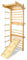 YRHome 6 in 1 Sprossenwand Holz Kletterwand mit Klimmzugstange, Ringen und Strickleiter, Fitness Turnwand für Heim- und Sportstudio, Indoor-Sportgerät