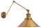 LED Wandleuchte Innen mit Verstellbare Schwenkarm,Vintage Industrie Wandlampe Innen,Metall Nachttisch Wand Lampe Leselampe für Wohnzimmer Schlafzimmer Korridor Dekoration Beleuchtung,Wandleuchte Gold
