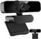 MED PRIDE Webcam für PC mit Mikrofon HD 2K 1080P/30fps USB-Webcam, Computerkamera mit 120°-Sicht,drehbar, Plug & Play,für Live-Streaming, Videoanrufe, Lernen, Konferenzen