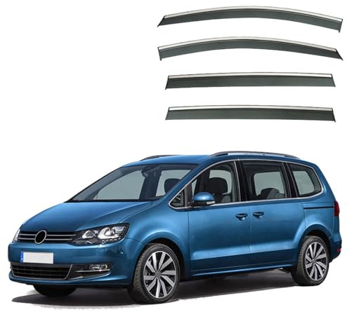 XBSGWYAZGK Auto Abweiser Seitenfenster für VW Sharan 7N 2011-2022, Auto Seitenfenster Windabweiser