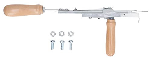 Drikou Manual Tufting Pistole, manuelle Teppich -Tufting -Waffe mit Holzgriff DIY Rostproofes Tufting -Werkzeug für Anfänger und Liebhaber