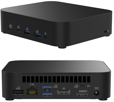 NUC 14 Pro NUC14MNK97 Mini ordinateur de bureau/mini PC/HTPC 14e génération. Processeur Intel N97,6M Cache, jusqu'à 3,60 GHz, carte graphique Intel UHD (système barébone)