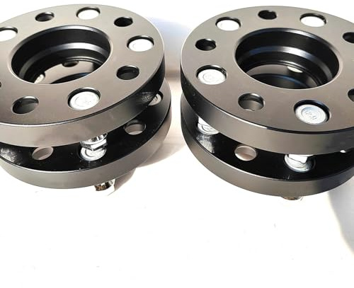 Spurverbreiterung 2 Stück Radadapter 5x127|5x5|71,6 Mm/2,82 Zoll|14x1,5|25|30 Mm|1|1,18 Für Jeep Für Wrangler Für JL (2018–2022)(25mm)