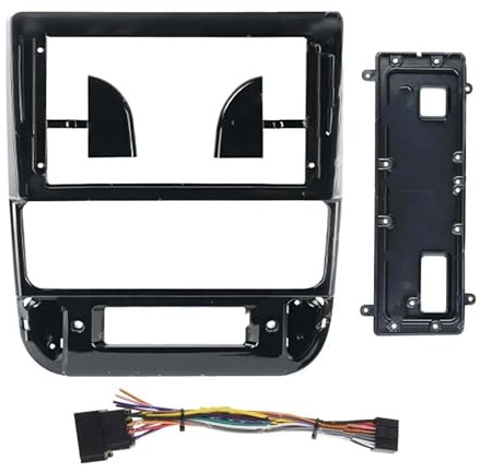 SAIBOL Marco Radio Panel Coche para Peugeot 406 1999 2000 2001 2002 2003 2004 Marco De Coche Adaptador Fascia Kit Panel Ajuste Radio Android Tablero Fascia(Full Set Black)
