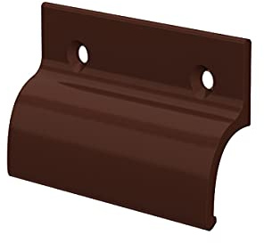 MS Beschläge® Balkontürgriff Terassentürgriff Ziehgriff aus Aluminium (Schokoladenbraun - RAL 8017)