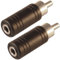 3.5mm Mini Jack Mono Female Socket to Single RCA Phono Male Plug Adaptor x 2