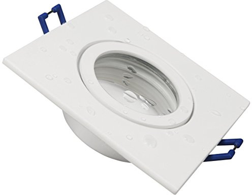 McShine Einbaurahmen (Feuchtraum) | 90×90mm, weiß | Feuchtigkeitsschutz und dezentes Design