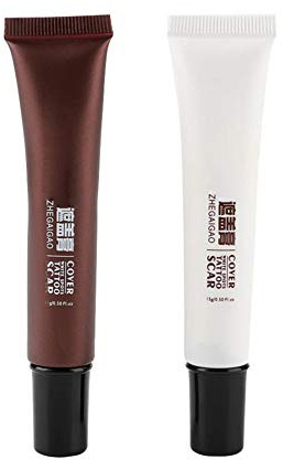 Tattoo Concealer, Professionelle Wasserdichte Narbe Concealer Versteckt Flecken Muttermale Make-up Vertuschen Creme Set
