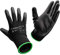 ASPRO Arbeitshandschuhe 20 Paar Größe 9 (L)- Gartenhandschuhe-Schwarze Nylon-Handschuhe mit PU-Beschichtung für Bauarbeiter, Gärtner, Mechaniker, Bauarbeiter, Lagerarbeiter etc.
