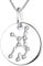 YL Silber Jungfrau Halskette-925 Sterling Silber CZ Horoskop Sternzeichen 12 Konstellation Anhänger Halskette für Frauen und Mädchen