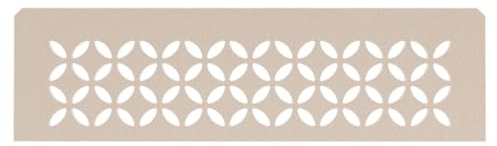 Schluter Rectangular Shelf for Prefabricated Kerdi Board SN/-SNLT Niches - 4mm Thick, Floral Design, Aluminum Material, Cream Finish - SNS1D5TSC