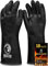 Mountain Grillers Guantes resistentes al calor extremo para barbacoa - Guantes de barbacoa o ahumador resistentes al calor - Neopreno impermeable e ignífugo (18)