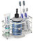 Linkidea Porte-Brosse à Dents ventilé en Acier Inoxydable pour Salle de Bain, Brosse à Dents, Dentifrice, Rasoir, Savon pour Les Mains, vanité de comptoir à 6 Fentes (Nickel brossé)