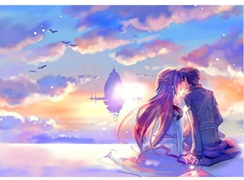 GBGMN 5d DIY Diamond Painting Full Square/Round Cross Stitch Japan Anime Sword Art Online Diamcond Embroidery Diamonds Decorative Gift-30x40cm